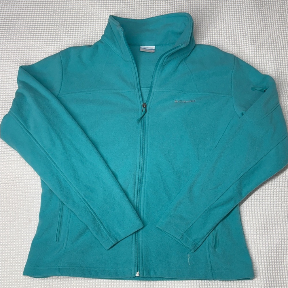 Columbia Women's Aqua Zip-Up Fleece Jacket - XL